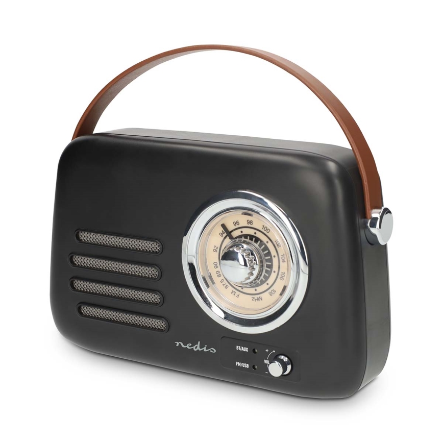 Retro FM rádio 3 W / 5 V 1500 mAh