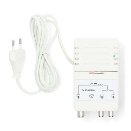 Dvojpásmový anténny zosilňovač 230V