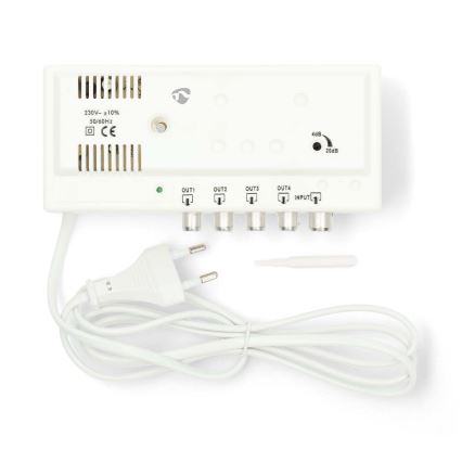 4-pásmový anténny zosilňovač 230 V