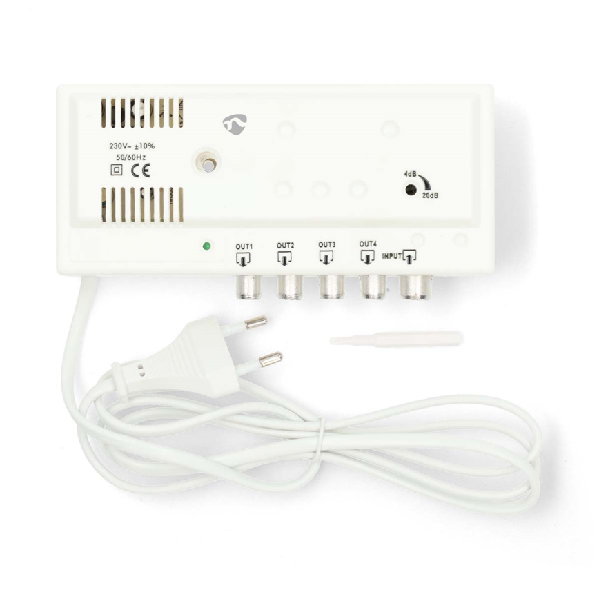 4-pásmový anténny zosilňovač 230 V
