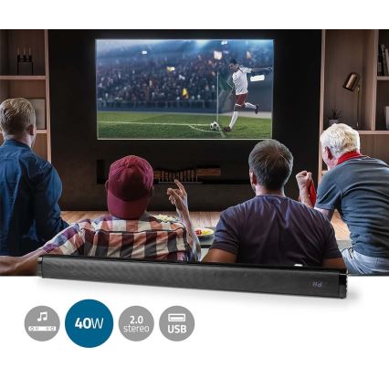 Soundbar 40W/230V + diaľkové ovládanie