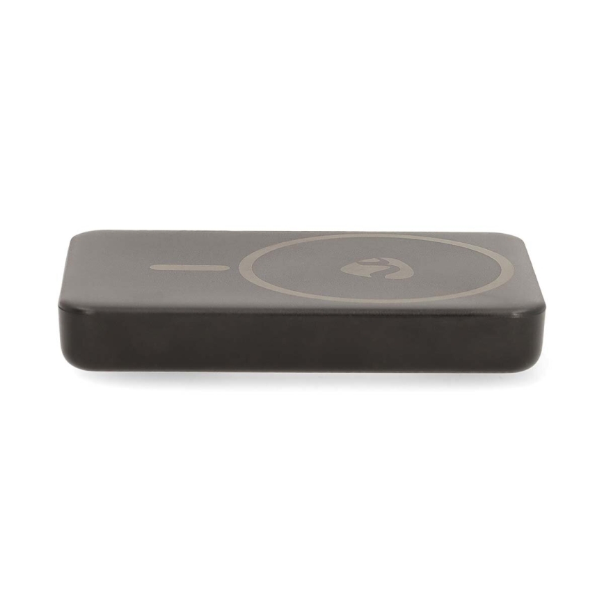 Powerbanka 2v1 magnetická s bezdrôtovým nabíjaním MagSafe 5000 mAh čierna