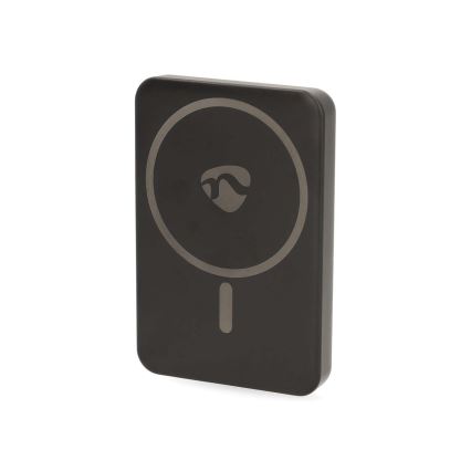 Powerbanka 2v1 magnetická s bezdrôtovým nabíjaním MagSafe 5000 mAh čierna