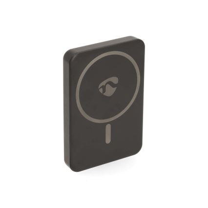 Powerbanka 2v1 magnetická s bezdrôtovým nabíjaním MagSafe 5000 mAh čierna