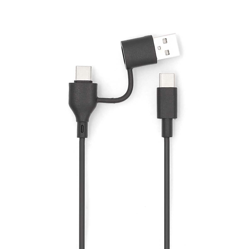Powerbanka 2v1 magnetická s bezdrôtovým nabíjaním MagSafe 5000 mAh čierna