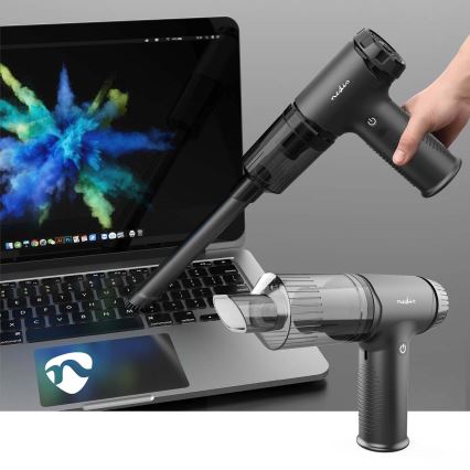 Dobíjací ručný vysávač 2v1 90W/6000 mAh šedá/čierna