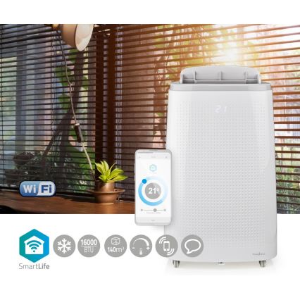 Inteligentná mobilná klimatizácia 3v1 vrátane kompletného príslušenstva 1357W/230V 16000 BTU Wi-Fi + diaľkové ovládanie