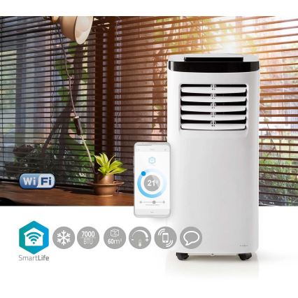 Inteligentná mobilná klimatizácia 3v1 vrátane kompletného príslušenstva 792W/230V 7000 BTU Wi-Fi + DO