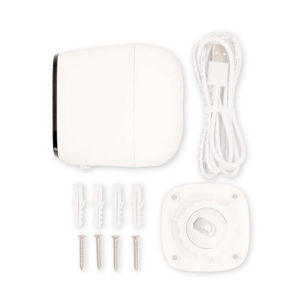 Inteligentná vonkajšia nabíjacia kamera so senzorom SmartLife 4MP Quad HD 1440p 5V/5200mAh Wi-Fi Tuya IP66