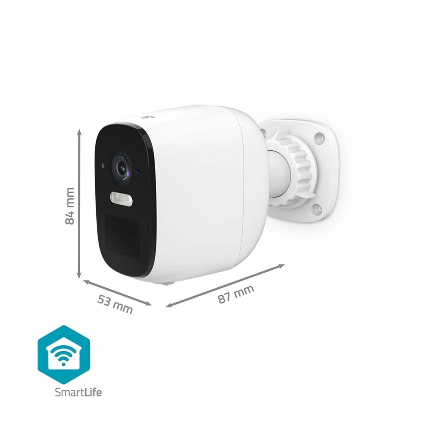 Inteligentná vonkajšia nabíjacia kamera so senzorom SmartLife 4MP Quad HD 1440p 5V/5200mAh Wi-Fi Tuya IP66