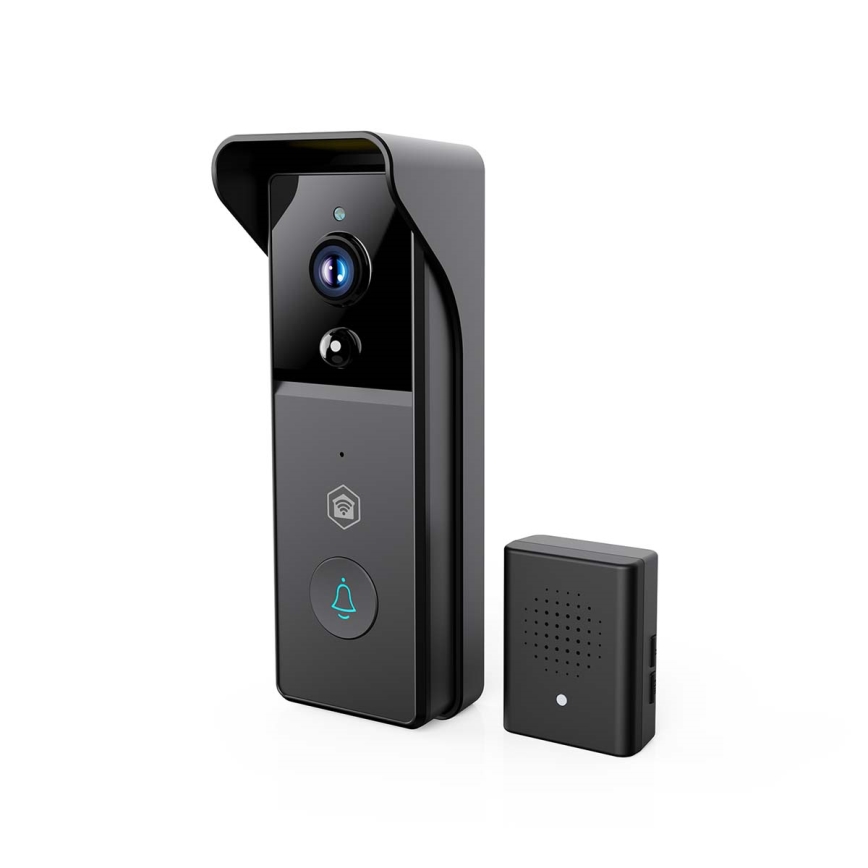 Videozvonček s pohybovým senzorom SmartLife 4400 mAh Full HD 1296p IP44 Wi‑Fi Tuya