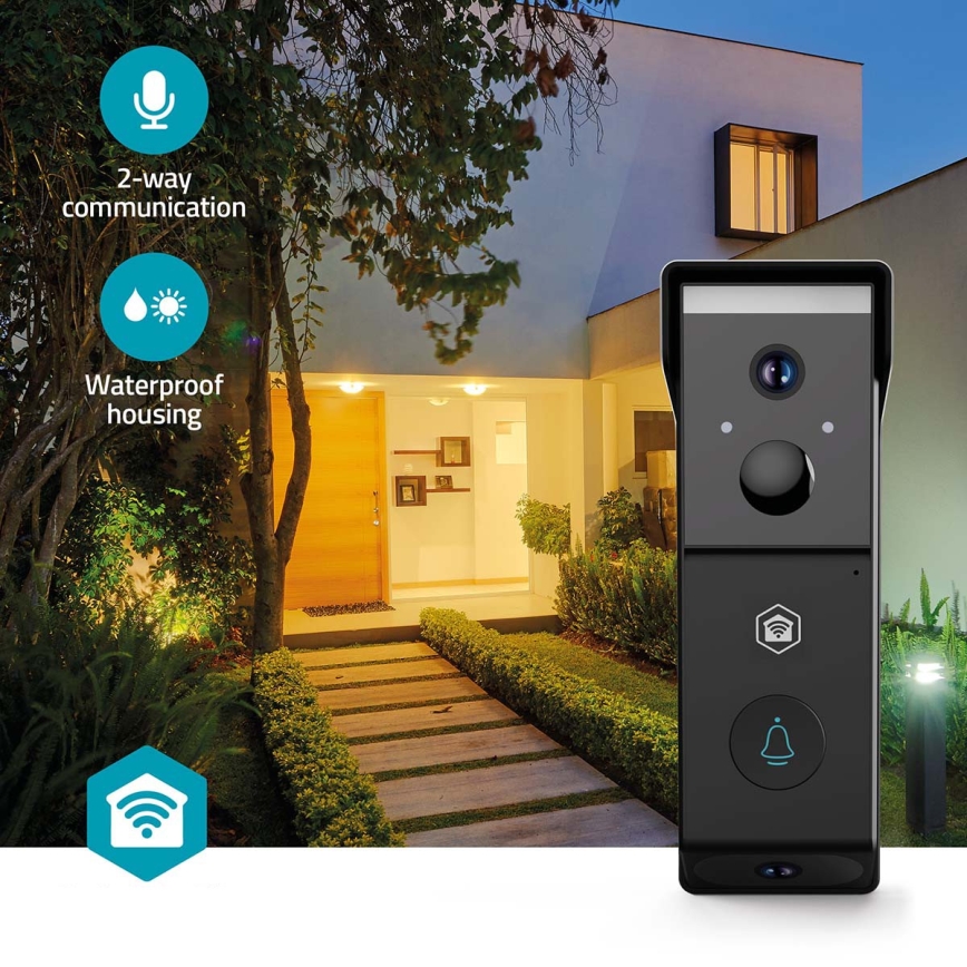 Videozvonček so snímačom pohybu SmartLife 4400 mAh 2x Full HD 1080p IP54 Wi‑Fi Tuya