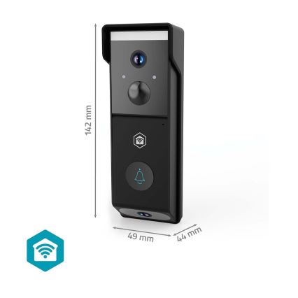 Videozvonček so snímačom pohybu SmartLife 4400 mAh 2x Full HD 1080p IP54 Wi‑Fi Tuya