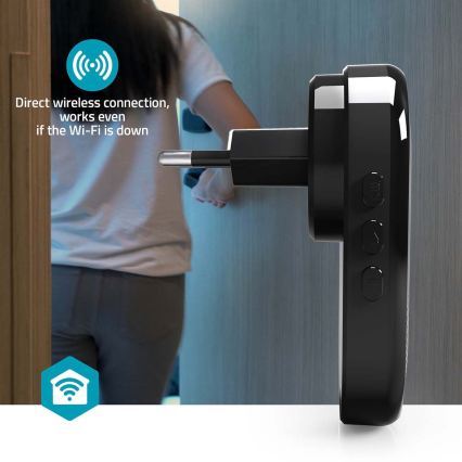 Gong k zvonku SmartLife Wi-Fi čierny