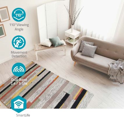 Inteligentná kamera Smartlife 5V 3MP Full HD 1296p Wi-Fi