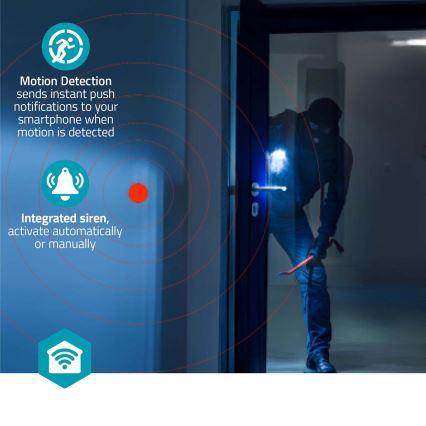 Inteligentná kamera Smartlife 5V 3MP Full HD 1296p Wi-Fi Tuya