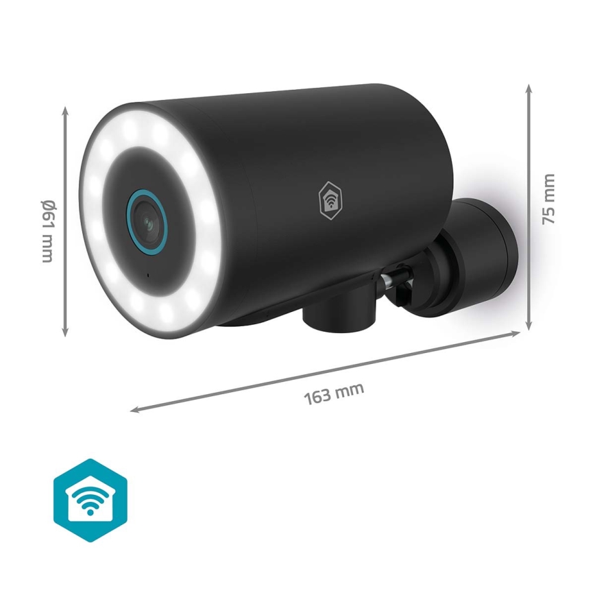 Inteligentná vonkajšia kamera SmartLife 5V 4K 8MP 3840x2160p IP65 Wi-Fi Tuya