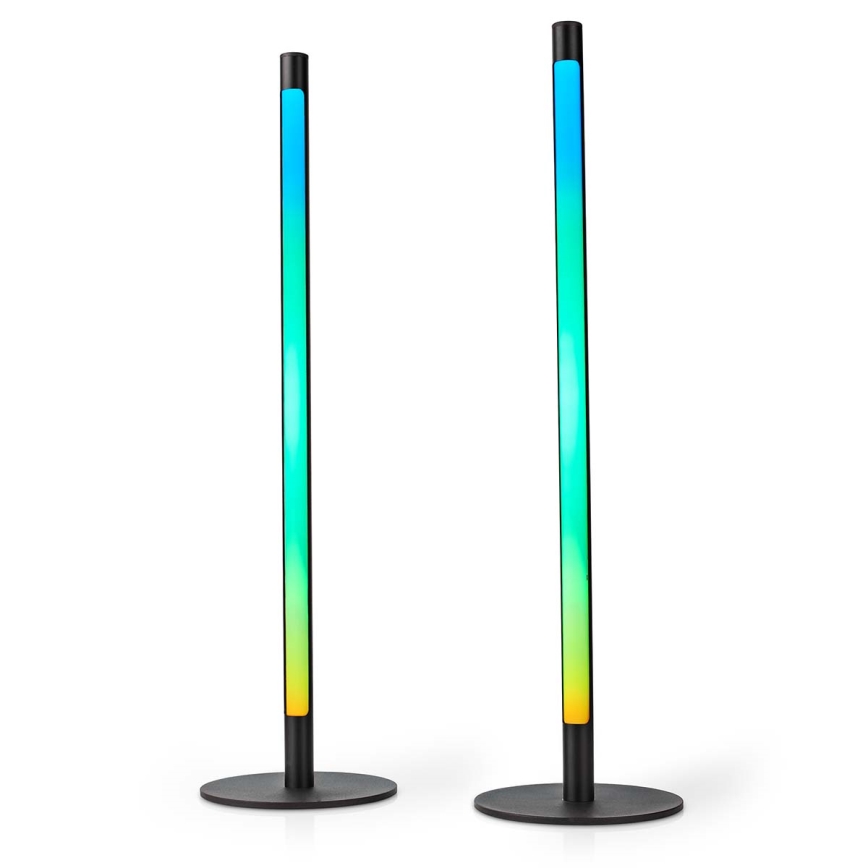 SADA 2x LED RGBIC Stmievateľná stolná lampa SmartLife LED/36W/230V 55 cm 2700-6500K Wi-Fi Tuya + diaľkové ovládanie