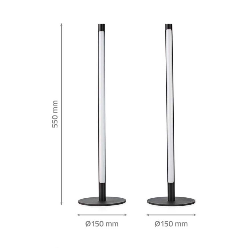 SADA 2x LED RGBIC Stmievateľná stolná lampa SmartLife LED/36W/230V 55 cm 2700-6500K Wi-Fi Tuya + diaľkové ovládanie