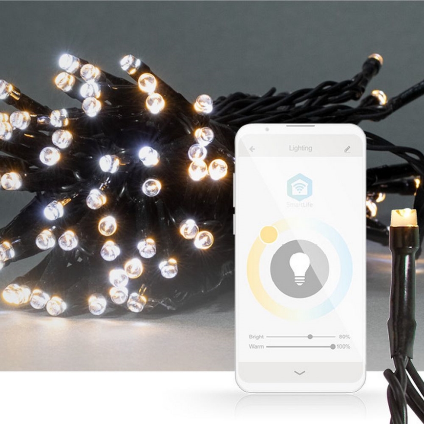 LED Vianočný reťaz 50xLED/8 funkcií 5m IP65 Wi-Fi Tuya