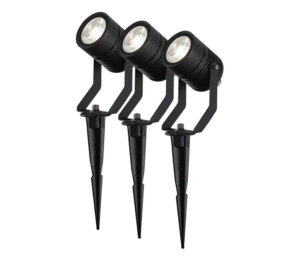 ZBLOS10RGBW3-SADA 3x LED RGBW stmievateľné vonkajšie svietidlo LED/3W/230V IP65 Wi-Fi Tuya ZBLOS10RGBW3