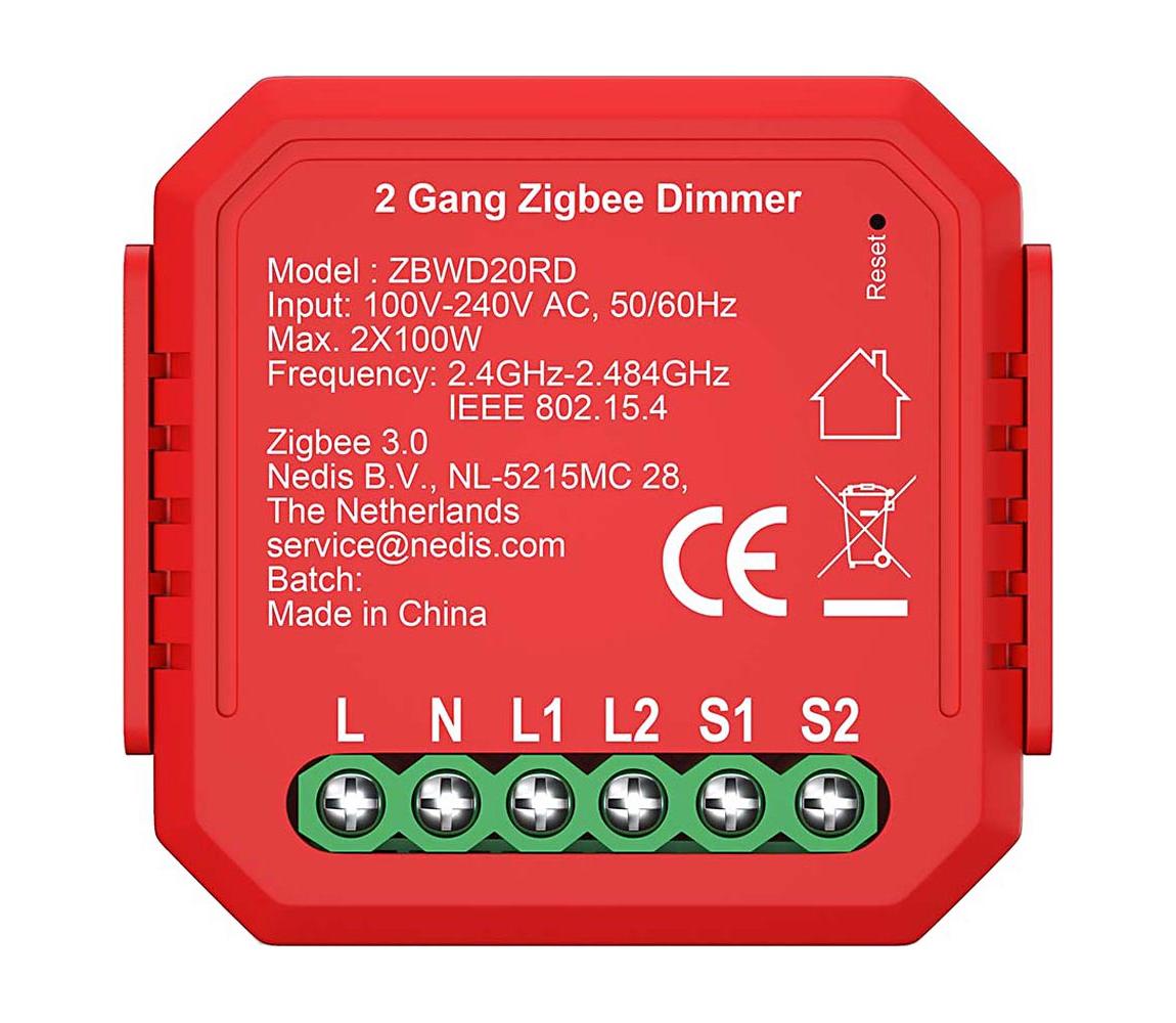 ZBWD20RD - Inteligentný dvojkanálový stmievač SmartLife 230V ZBWD20RD