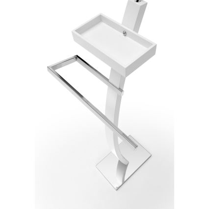 Nemý sluha 117x32 cm biela