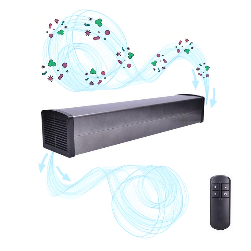 Nepriamy germicidný UV žiarič 2G11/36W/230V/2x AAA + diaľkové ovládanie