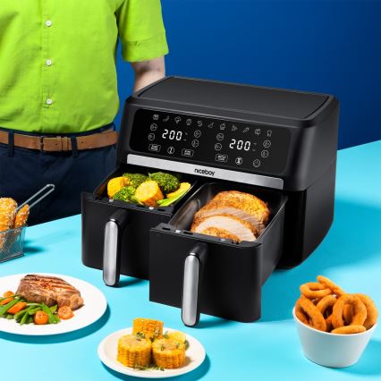 Niceboy AirFryer DUO - Duálna teplovzdušná fritéza 9 l 2400W/230V