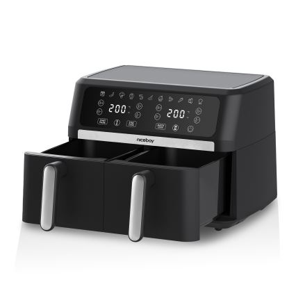 Niceboy AirFryer DUO - Duálna teplovzdušná fritéza 9 l 2400W/230V