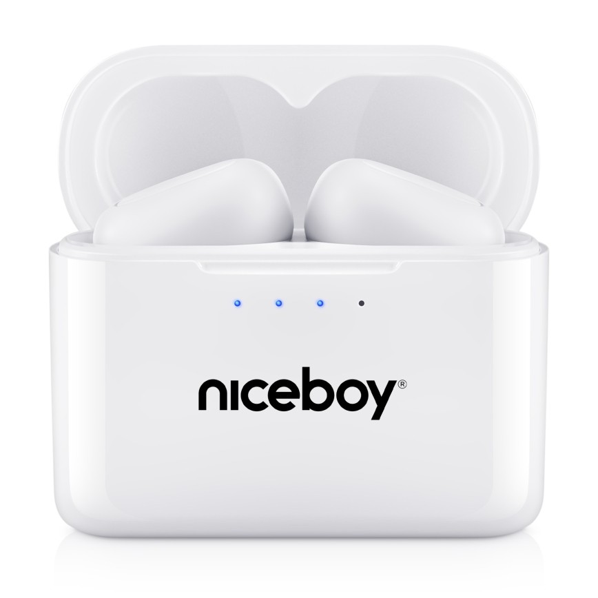 Niceboy HIVE Podsie 4 - Bezdrôtové slúchadlá IP54 biela