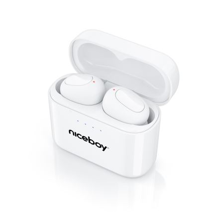 Niceboy HIVE Podsie 4 - Bezdrôtové slúchadlá IP54 biela
