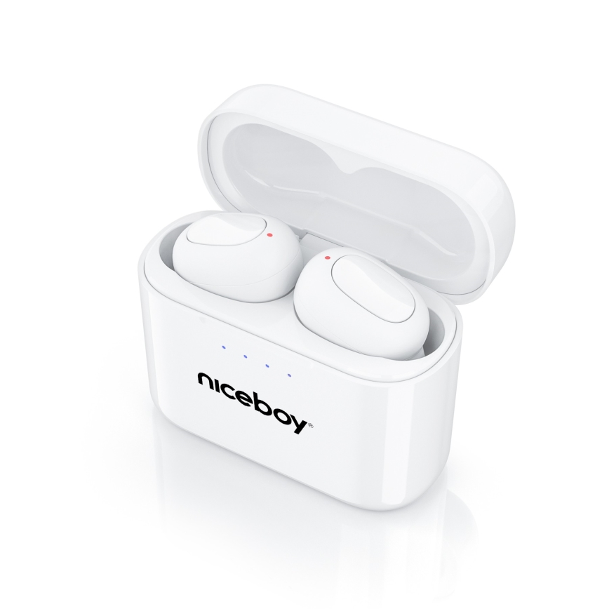 Niceboy HIVE Podsie 4 - Bezdrôtové slúchadlá IP54 biela