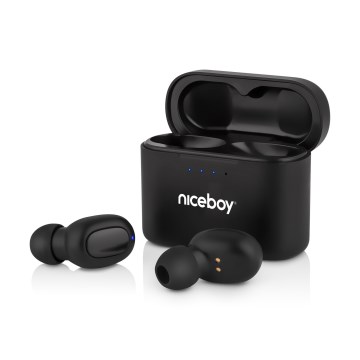 Niceboy HIVE Podsie 4 - Bezdrôtové slúchadlá IP54 čierna