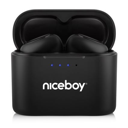 Niceboy HIVE Podsie 4 - Bezdrôtové slúchadlá IP54 čierna