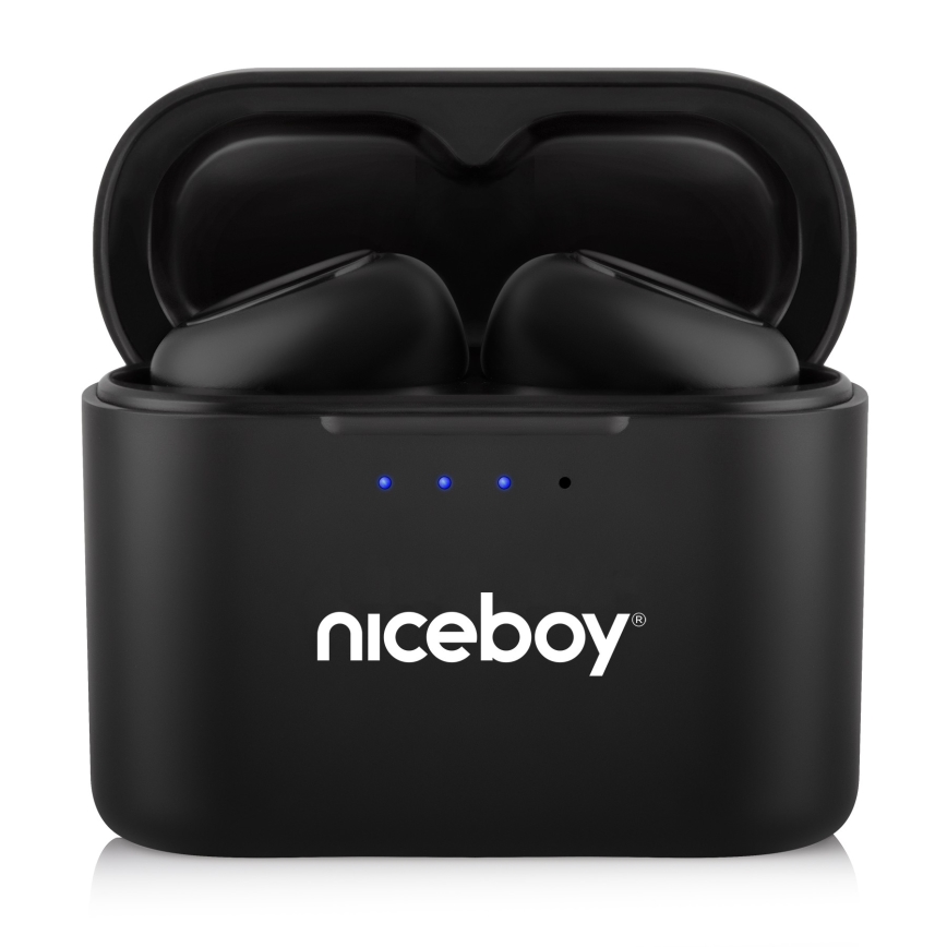 Niceboy HIVE Podsie 4 - Bezdrôtové slúchadlá IP54 čierna