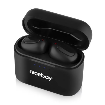 Niceboy HIVE Podsie 4 - Bezdrôtové slúchadlá IP54 čierna
