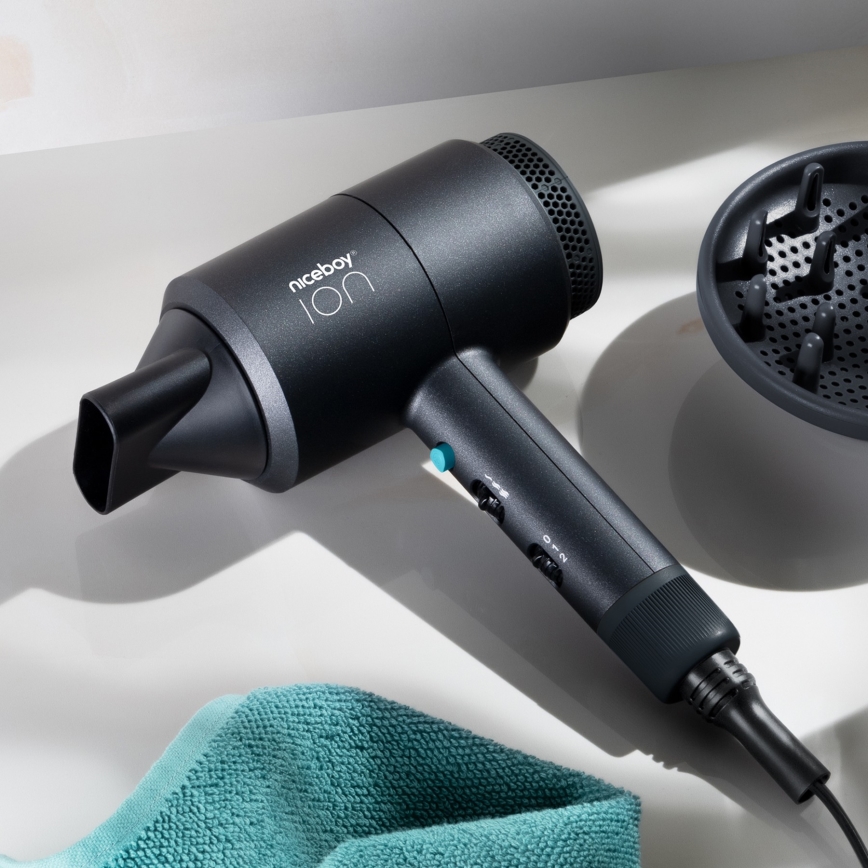 Niceboy ION AirSonic STAR - Fén 2100W/230V čierna