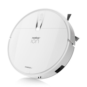 Niceboy ION Charles i4 - Inteligentný robotický vysávač 2v1 4400 mAh Wi-Fi biela + diaľkové ovládanie