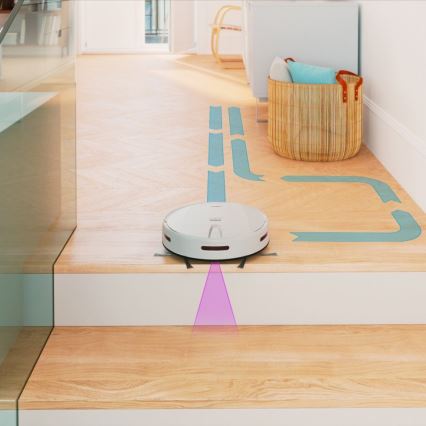 Niceboy ION Charles i4 - Inteligentný robotický vysávač 2v1 4400 mAh Wi-Fi biela + diaľkové ovládanie