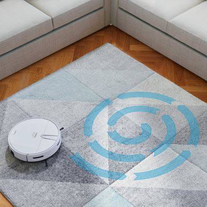 Niceboy ION Charles i4 - Inteligentný robotický vysávač 2v1 4400 mAh Wi-Fi biela + diaľkové ovládanie