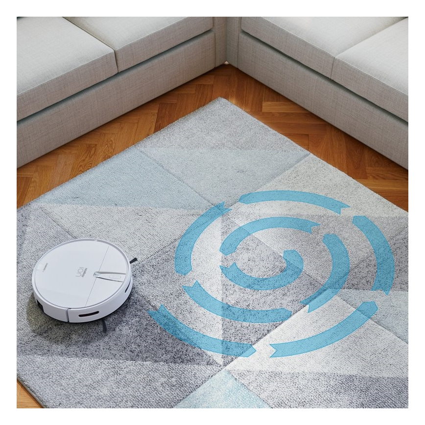 Niceboy ION Charles i4 - Inteligentný robotický vysávač 2v1 4400 mAh Wi-Fi biela + diaľkové ovládanie