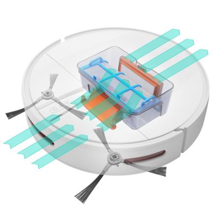 Niceboy ION Charles i4 - Inteligentný robotický vysávač 2v1 4400 mAh Wi-Fi biela + diaľkové ovládanie