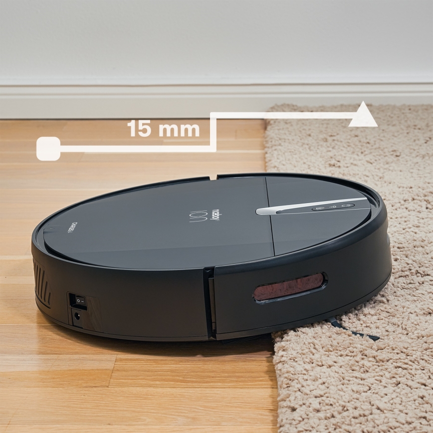 Niceboy ION Charles i4 - Inteligentný robotický vysávač 2v1 4400 mAh Wi-Fi čierna + diaľkové ovládanie