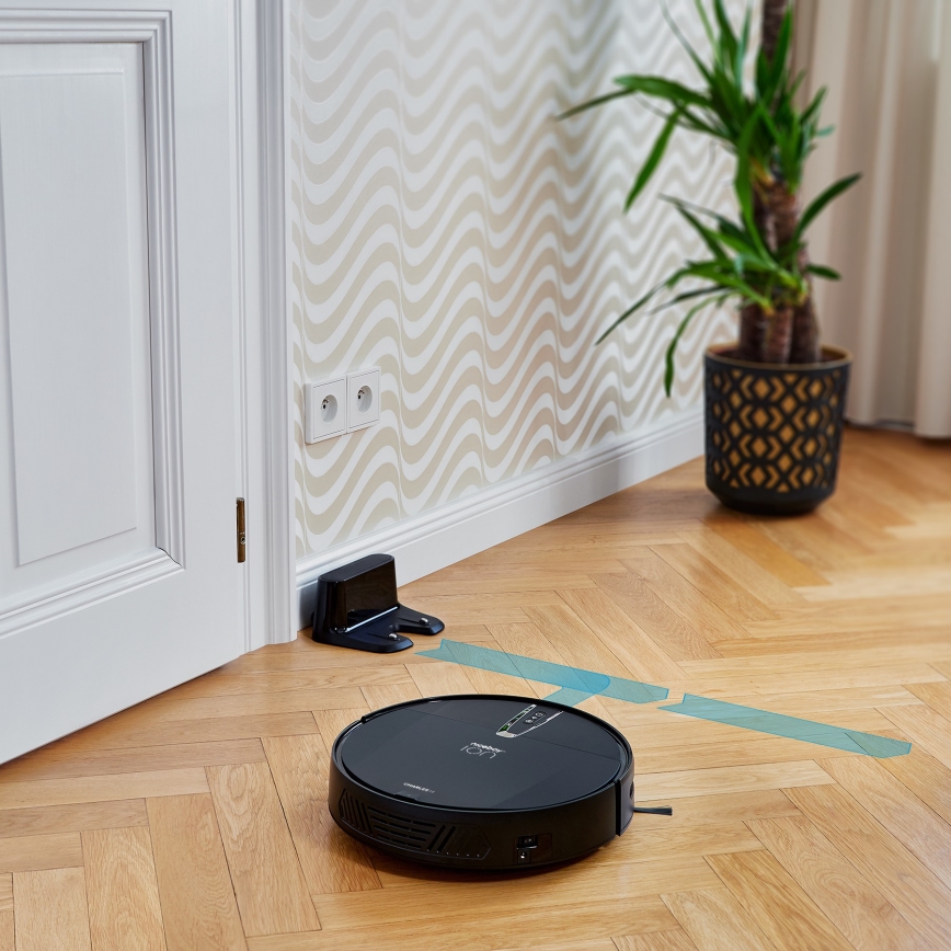 Niceboy ION Charles i4 - Inteligentný robotický vysávač 2v1 4400 mAh Wi-Fi čierna + diaľkové ovládanie