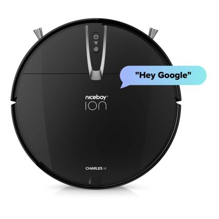 Niceboy ION Charles i4 - Inteligentný robotický vysávač 2v1 4400 mAh Wi-Fi čierna + diaľkové ovládanie