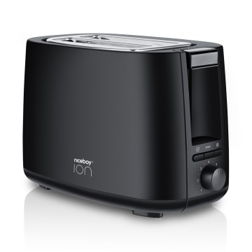 Niceboy ION Cruncher C1 - Hriankovač s dvomi otvormi a rozpekačom 750W/230V čierna