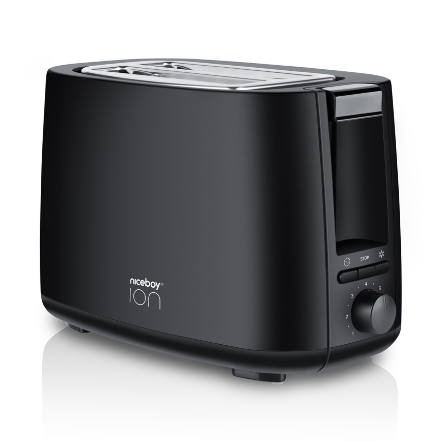 Niceboy ION Cruncher C1 - Hriankovač s dvomi otvormi a rozpekačom 750W/230V čierna