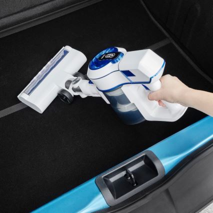 Niceboy ION Hurricane H5 - Bezdrôtový tyčový vysávač 2v1 150W/2200 mAh biela/modrá