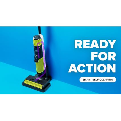 Niceboy ION Hurricane W9 - Bezdrôtový tyčový vysávač 2v1 180W/2600 mAh čierna